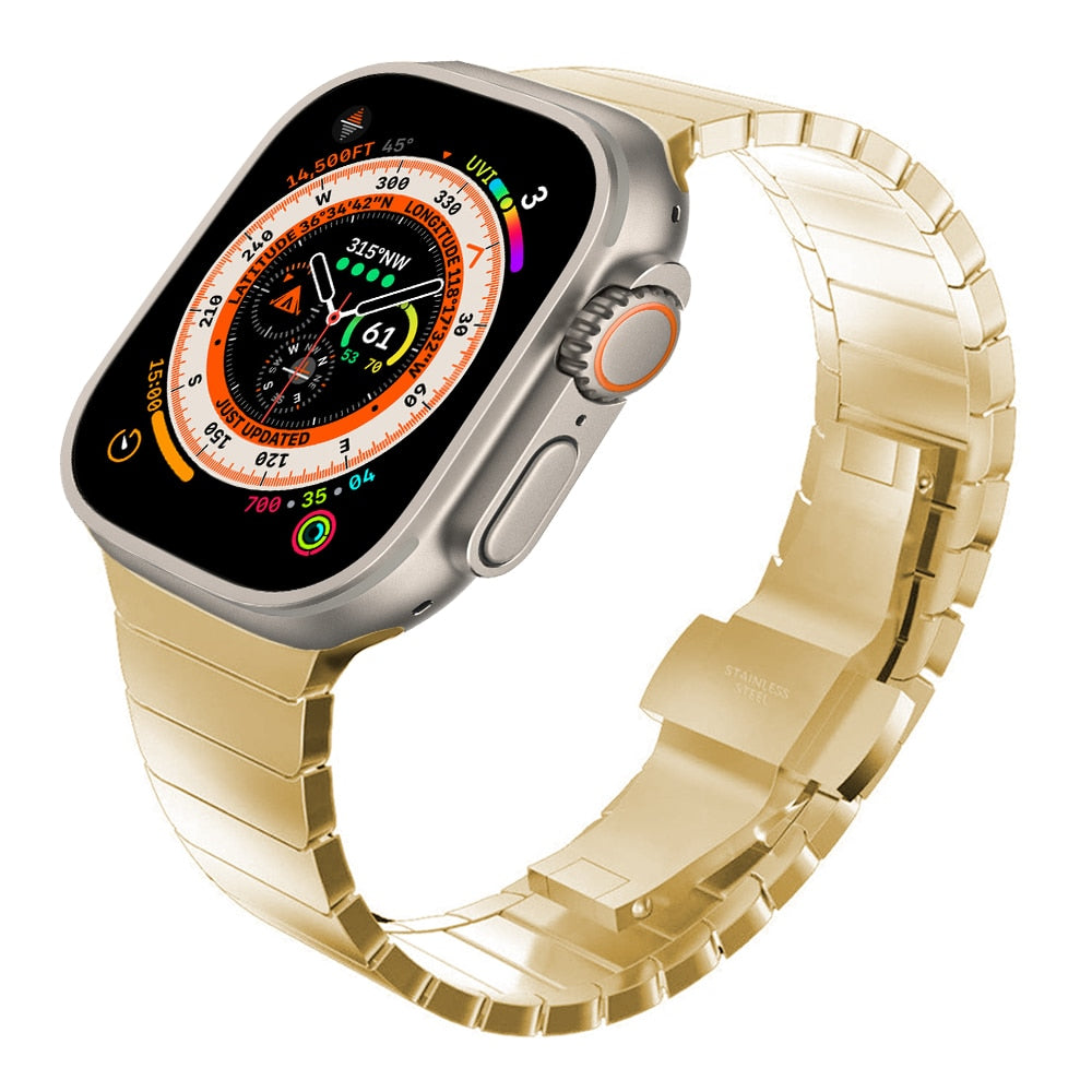 Gold Link Bracelet Watch Strap