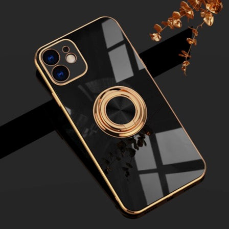 Luxury Plating Ring Holder Phone Case For iPhone - Case Monkey