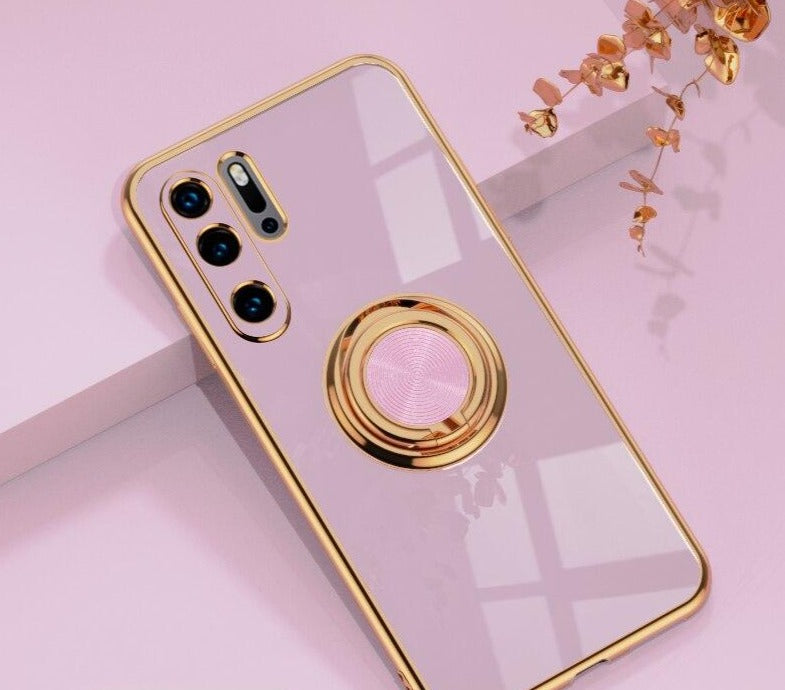 Luxury Pop Socket Silicone Case For Huawei Phones - Case Monkey