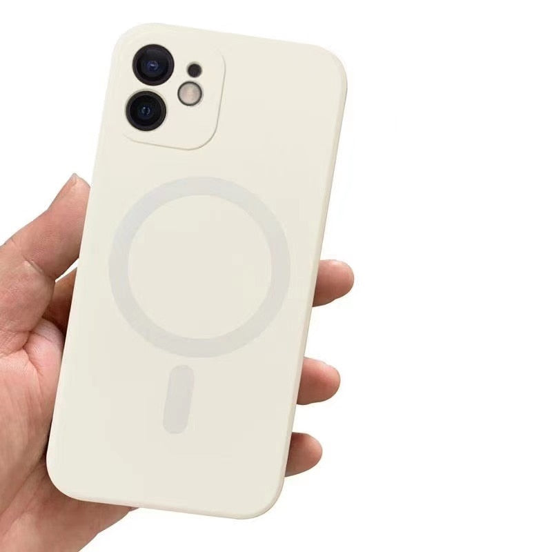 Magnetic Wireless Charging (MagSafe) Liquid Silicone iPhone Case - Case Monkey