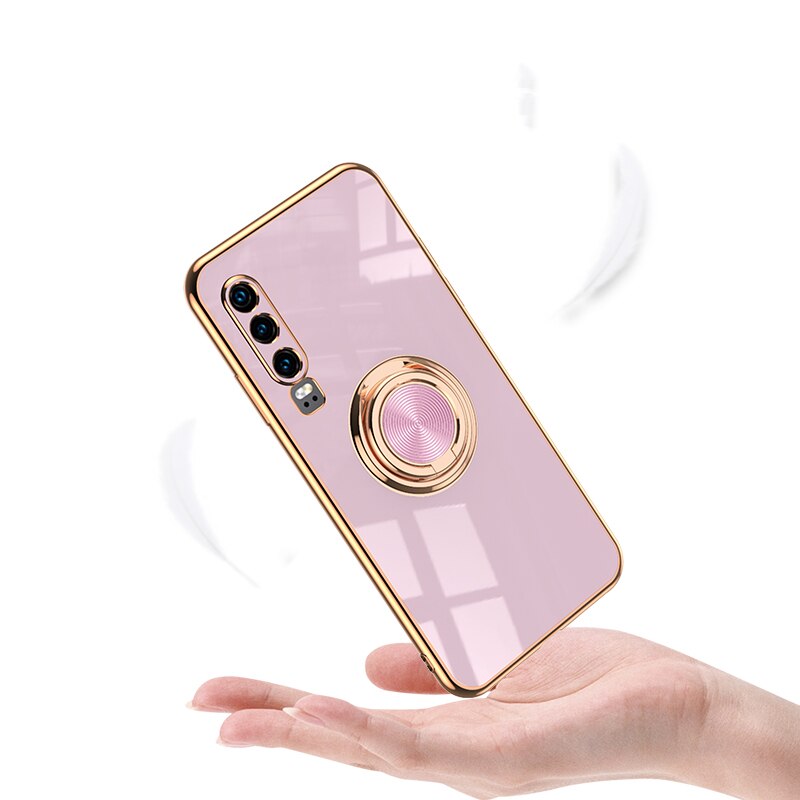 Luxury Pop Socket Silicone Case For Huawei Phones - Case Monkey