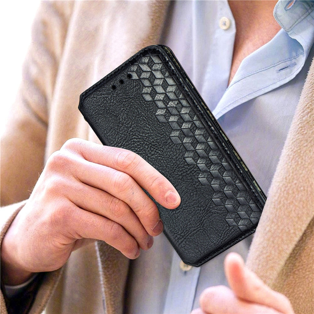 Luxury Leather Flip/Wallet Style Case For iPhone - Case Monkey
