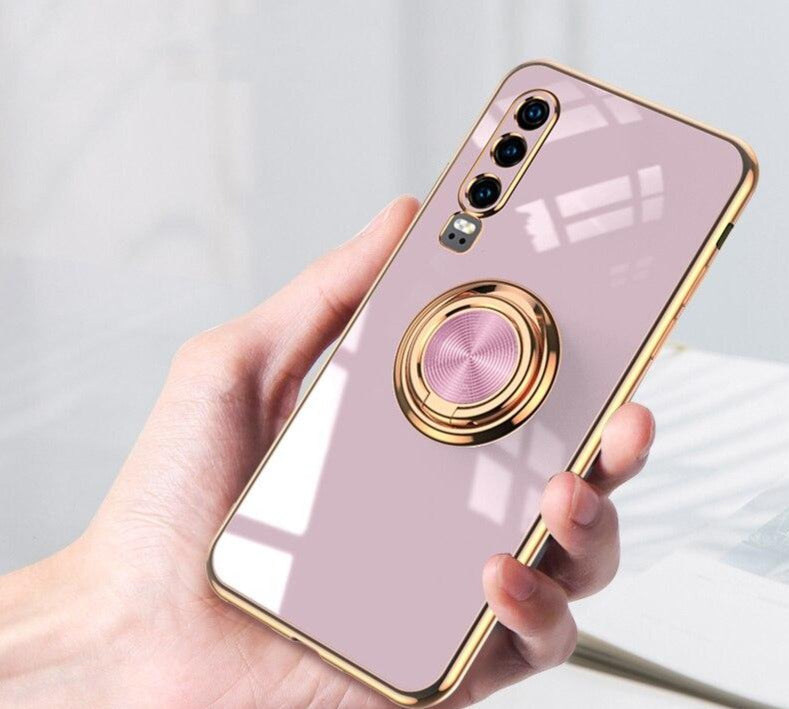 Luxury Pop Socket Silicone Case For Huawei Phones - Case Monkey