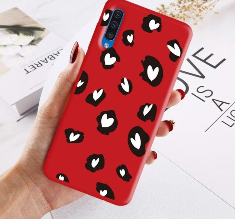 Leopard Print Heart Phone Cover - Case Monkey