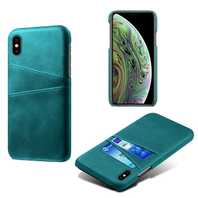 Leather Card Holder Case for iPhone - Case Monkey