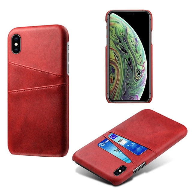 Leather Card Holder Case for iPhone - Case Monkey