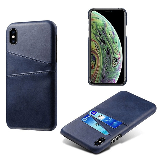 Leather Card Holder Case for iPhone - Case Monkey