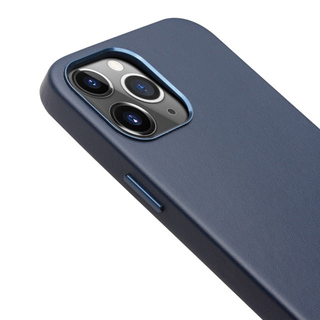 Genuine Leather Slim Phone Case for iPhone 12 Editions - Case Monkey