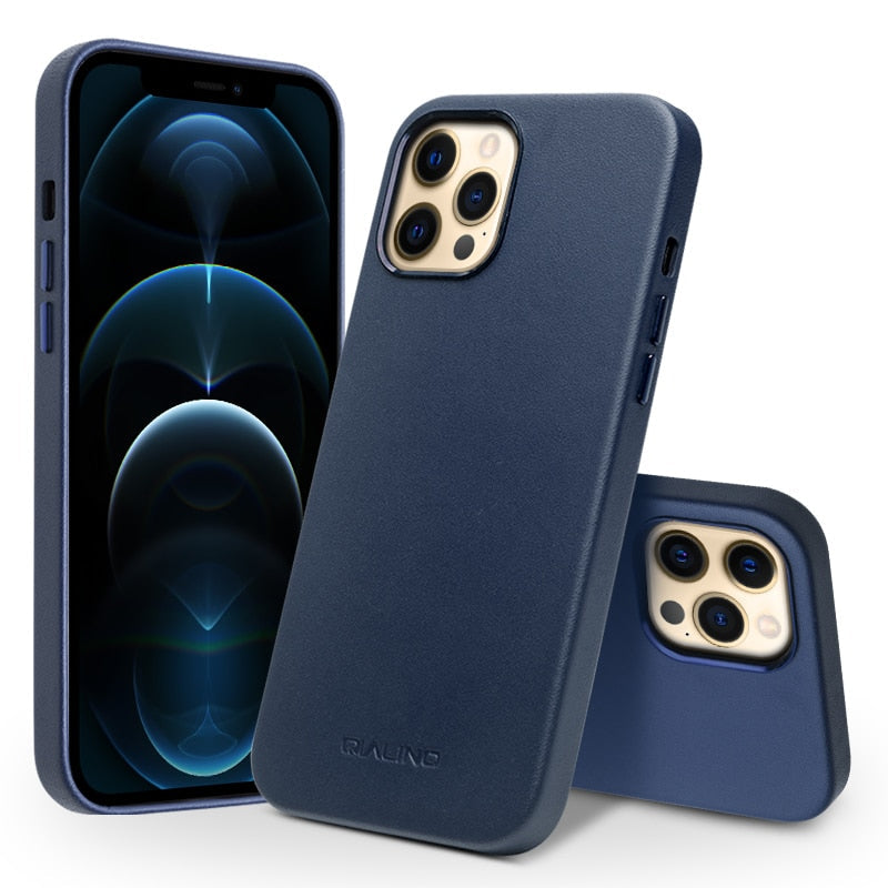 Genuine Leather Slim Phone Case for iPhone 12 Editions - Case Monkey