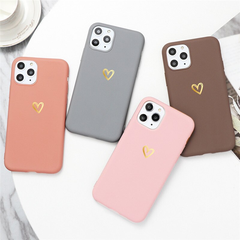 Love Heart Matte Phone Case For Huawei Phones - Case Monkey